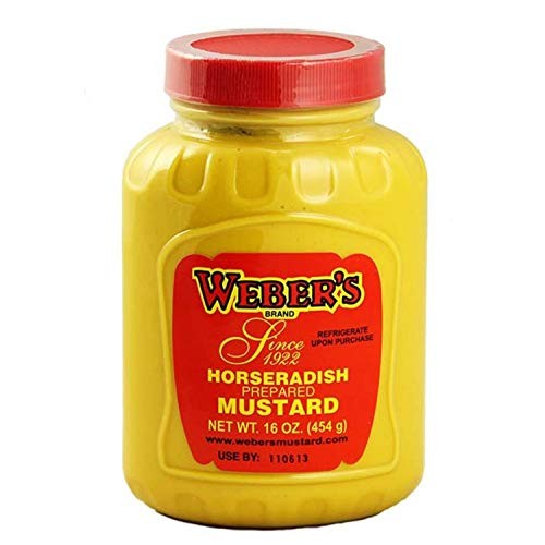 Buffalos Own Webers Brand Original Horseradish Mustard 16 Ounce