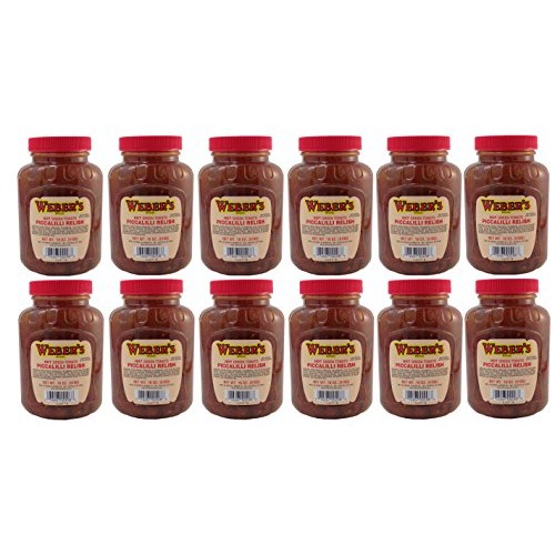 Webers Hot Green Tomato Piccalilli Relish 12Ct