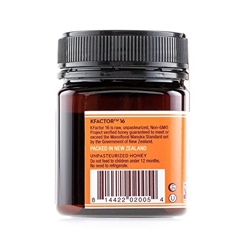 Wedderspoon 100% Raw Manuka Honey - Kfactor 16 - 8.8 Oz