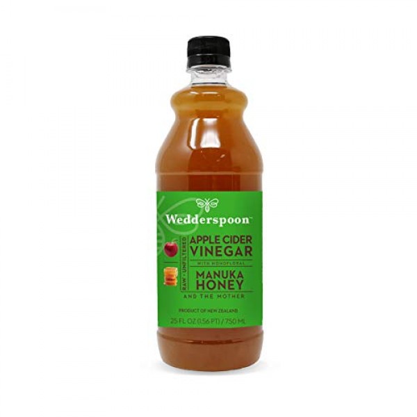 Wedderspoon Apple Cider Vinegar With Monofloral Manuka Honey & T...
