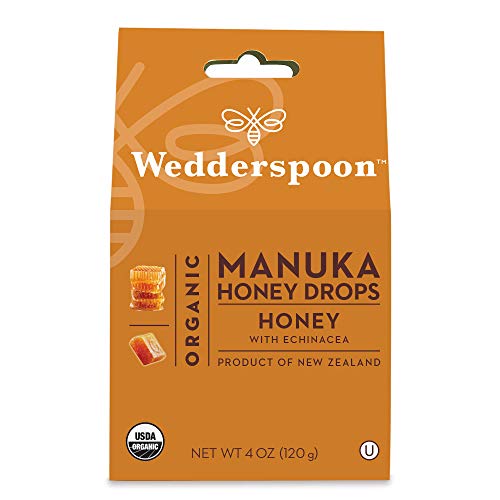 Wedderspoon Organic Manuka Honey Drops, Honey And Echinacea, Unp