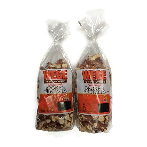 Wege Sourdough Broken Pretzels, 15 Oz. Bags Pack Of 2