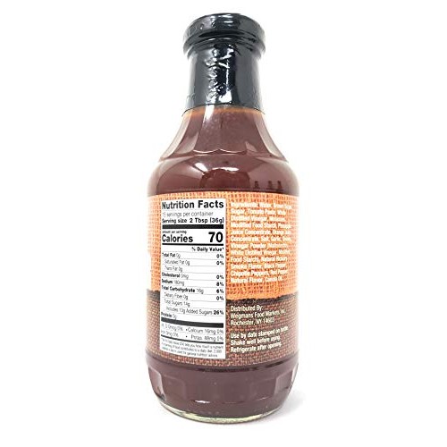 Wegmans Brown Sugar Barbecue Sauce 2 Pack, Total Of 38Oz