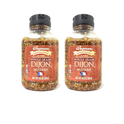 Wegmans Whole Grain Dijon Mustard 2 Pack, Total Of 19.8Oz