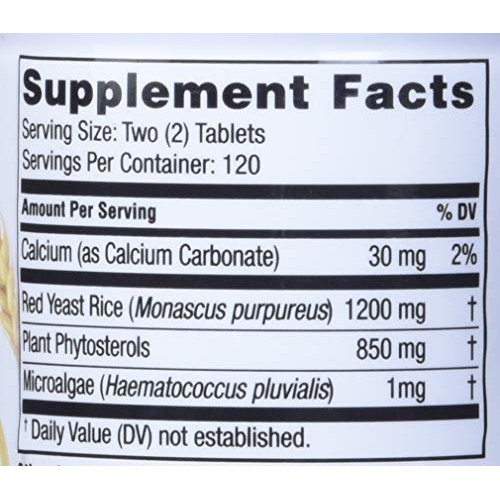 Weider Red Yeast Rice Plus 1200 Mg Dietary Supplement 240 Tablet