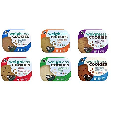 Weighless Cookies Gluten Free Low Carb Variety Pack 6 Flavors