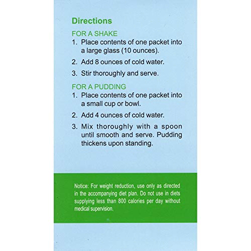 Weight Loss Systems Chocolate Mint Pudding/Shake Mix, 15g Protei...
