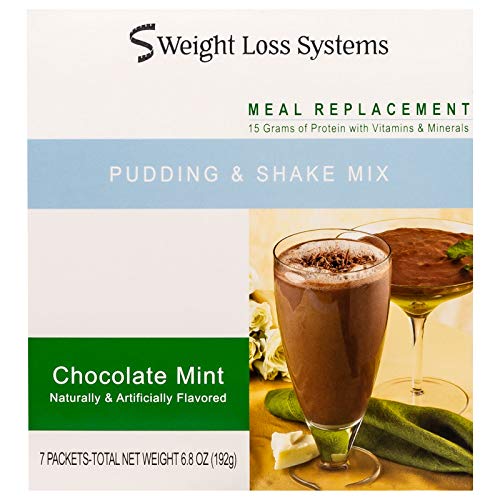 Weight Loss Systems Chocolate Mint Pudding/Shake Mix, 15g Protei...