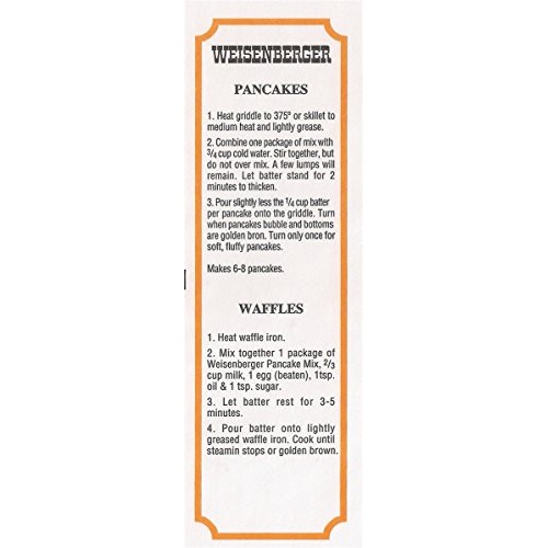 Weisenberger Pancake Mix And Waffle Mix - Buttermilk Pancake And