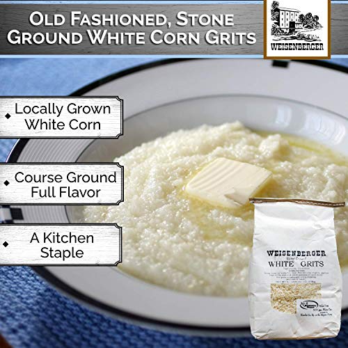 Weisenberger Stone Ground Grits - White Corn Grits Old Fashioned