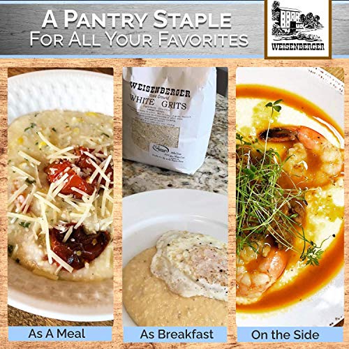 Weisenberger Stone Ground Grits - White Corn Grits Old Fashioned