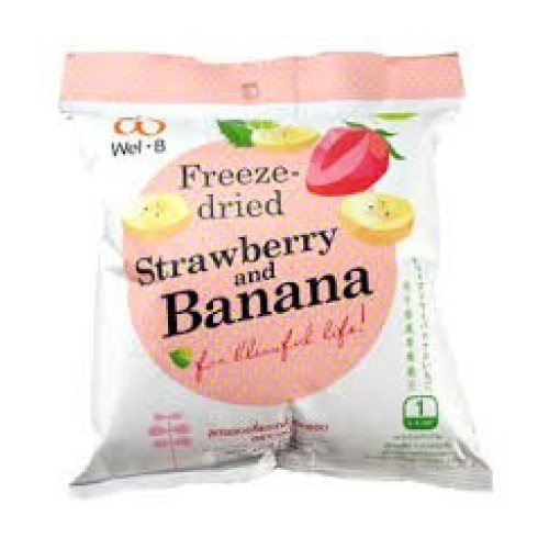 Freeze-Dried Strawberry+Banana, Freeze-Dried Fruit Snack Unsweet