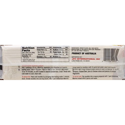 Welpac Japanese Udon Noodles, 10 Ounce Pack Of 12