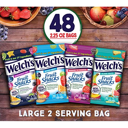 Welchs Fruit Snacks, Bulk Variety Pack With Mixed Fruit, Superf