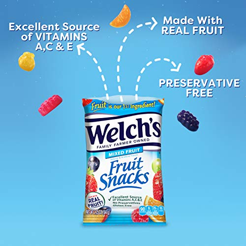 Welchs Fruit Snacks, Bulk Variety Pack With Mixed Fruit, Superf