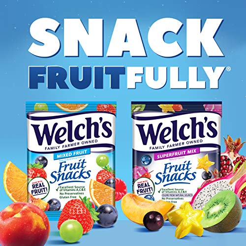 Welchs Fruit Snacks, Mixed Fruit &Amp; Superfruit Bulk Variety Pack