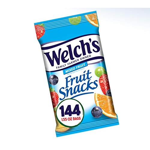 Welchs Fruit Snacks, Mixed Fruit, Gluten Free, Bulk Pack, 1.55