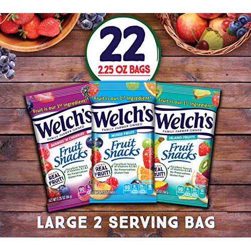 Welchs Fruit Snacks, Variety Pack With Mixed Fruit, Island Frui