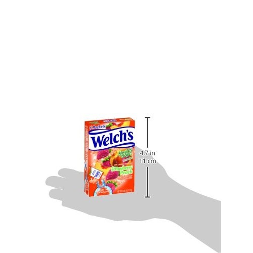 Welchs Singles To Go Water Drink Mix - Strawberry Peach Powder