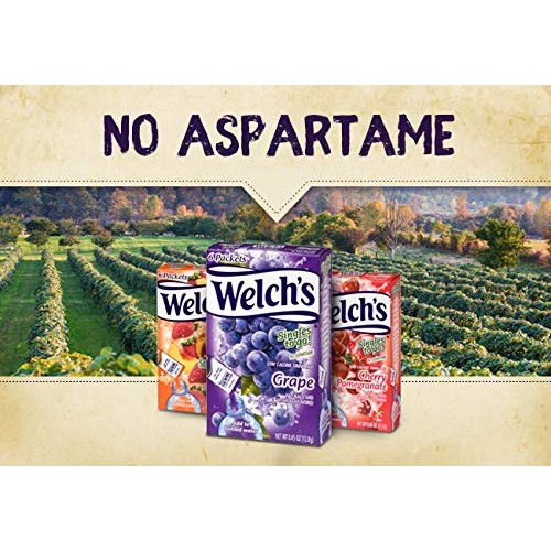 Welchs Singles To Go Water Drink Mix - Strawberry Peach Powder