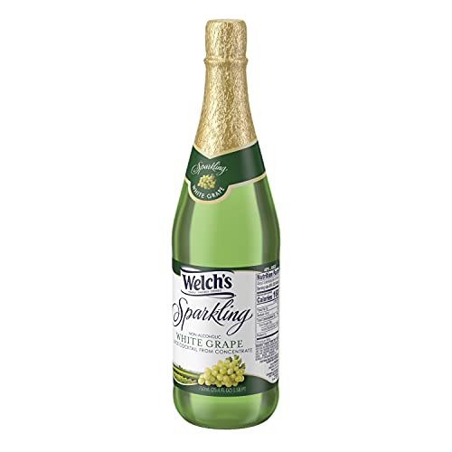 Welchs Sparkling White Grape Cocktail Juice, Non-Alcoholic, 25.