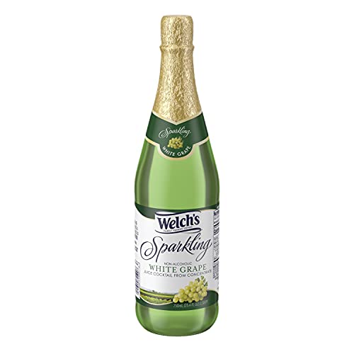 Welchs Sparkling White Grape Cocktail Juice, Non-Alcoholic, 25.