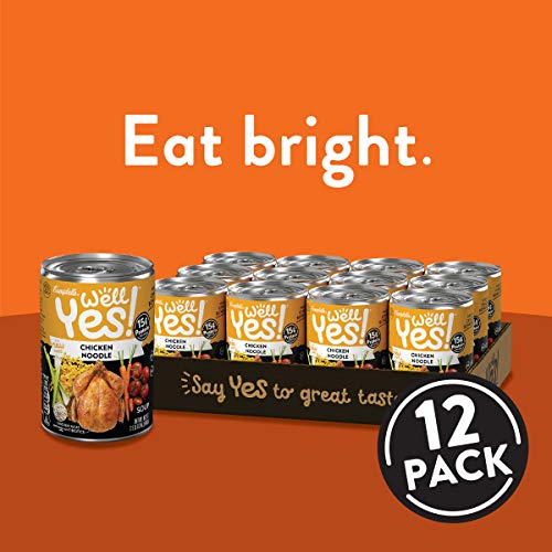 Campbells Well Yes! Chicken Noodle Soup, 15 Grams Of Protein, 1