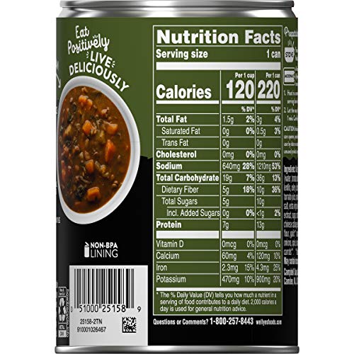 Campbells Well Yes! Hearty Lentil With Vegetables Soup, 16.3 Ou