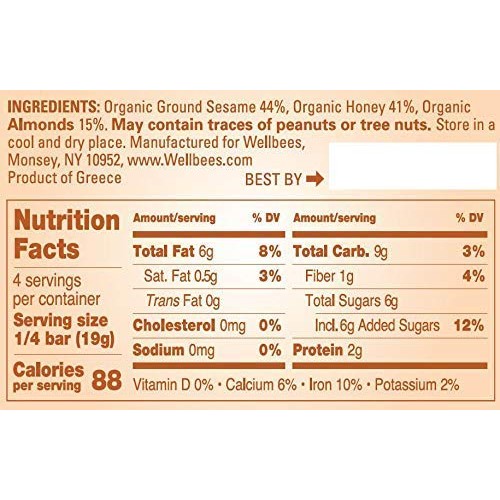 Wellbees Honey Halva - Paleo &Amp; Scd Approved - No Additives, Ref