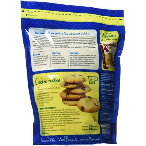 Wellbees Super Fine Blanched Almond Flour/Powder 2 Lb.