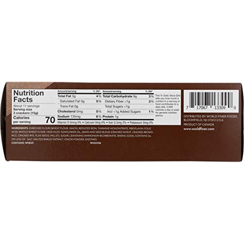 Wellington Whole Grain Water Crackers, 5-Ounces Pack Of 12