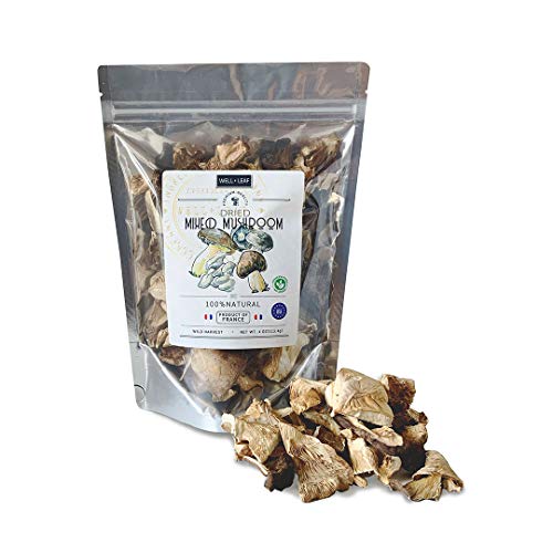 Dried Wild Mixed Mushroom Slices Premium Mi, 4Oz