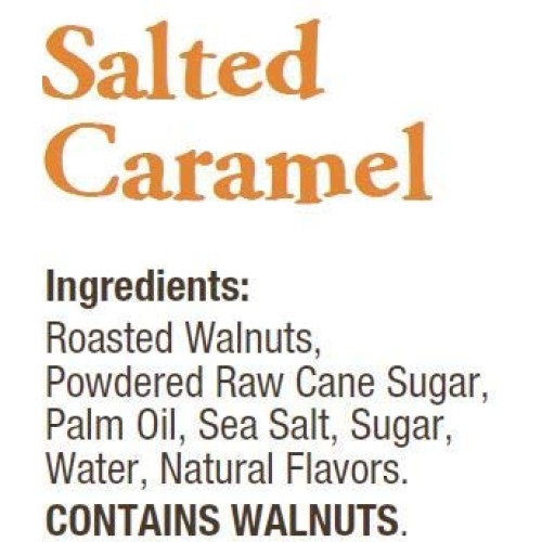Wellnut Farms Creamy Walnut Butter, Salted Caramel, 11 Ounce, Gl