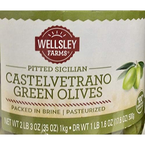 Castelvetrano Pitted Sicilian Green Olives, 35.3 Oz.