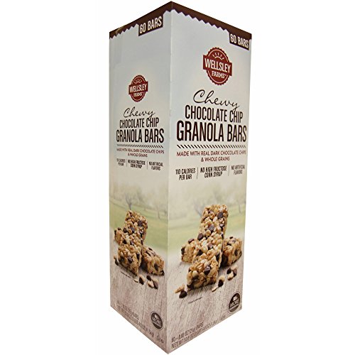 Wellsley Farms Chewy Chocolate Chip Granola Bars, 60 Ct. Pack O