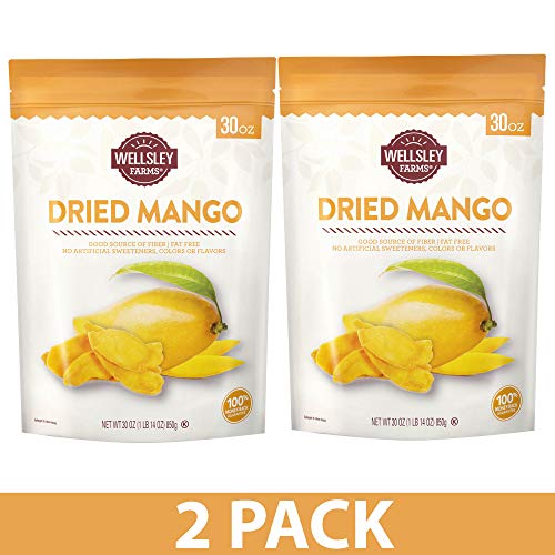 Wellsley Farms Dried Mango, 30 Oz. | 2 Pack