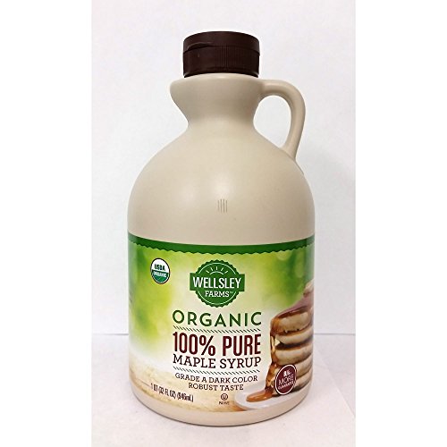 Wellsley Farms Organic Grade A Dark Maple Syrup, 32 Oz.