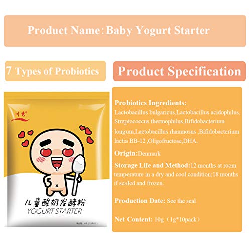 Wenwing 1G10 Pack All Natural Baby Low Acid Yogurt Starter Cultu