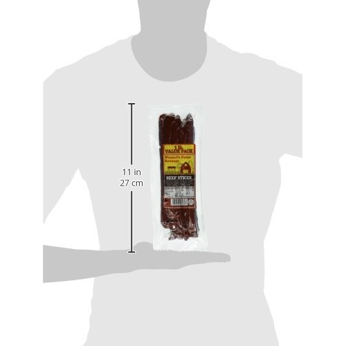 Wenzels Farm Beef Sticks - Gluten Free - No Msg - 1 Lb Package