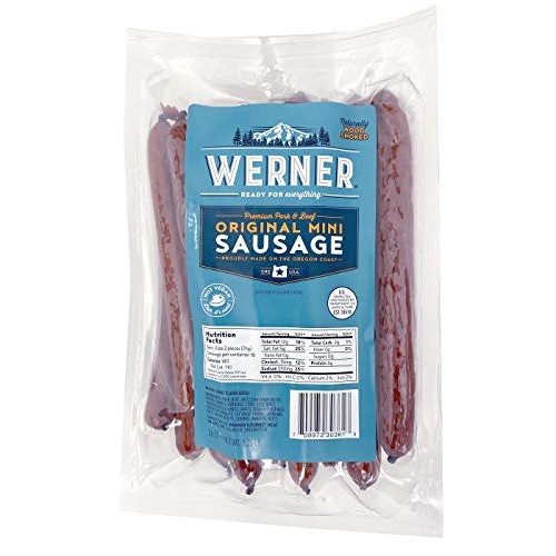 Werner Original Mini Sausage Sticks Beef Jerky Protein Meat Snac