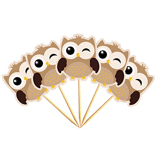 Wernnsai Woodland Creatures Cupcake Toppers - 45 Pcs Cute Forest