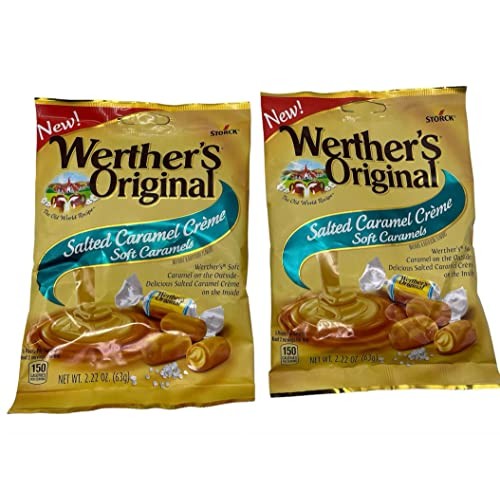 Werthers Original Salted Soft Caramel Creme 2.22Oz Pack Of 2