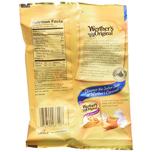 Werthers Original Chewy Caramels, Individually Wrapped Candy, 2