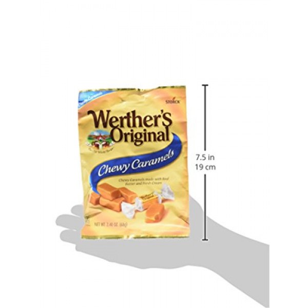 Werthers Original Chewy Caramels, Individually Wrapped Candy, 2
