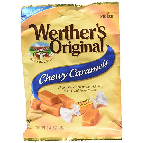Werthers Original Chewy Caramels, Individually Wrapped Candy, 2