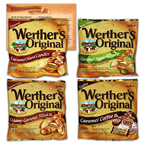 Werthers Hard Candy Variety Pack Of 4 Flavors - 2.65 Ounce Bags
