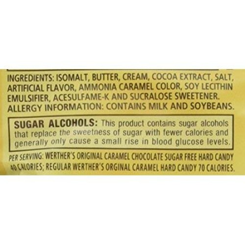 Werthers Original Caramel Chocolate Sugar Free Hard Candies 2.3