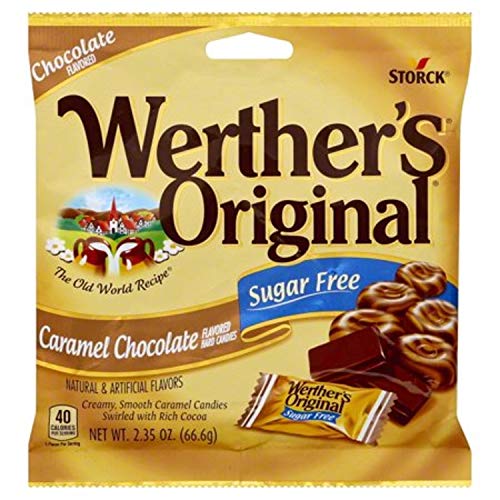 Werthers Original Caramel Chocolate Sugar Free Hard Candies 2.3