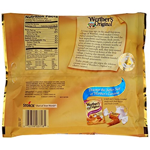 Werthers Original Chewy Caramels, 5.0 Ounce Bags Pack Of 12,