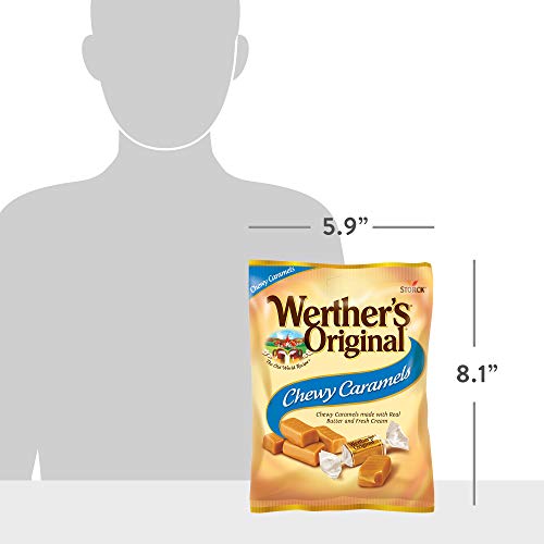 Werthers Original Chewy Caramels, 5.0 Ounce Bags Pack Of 12,